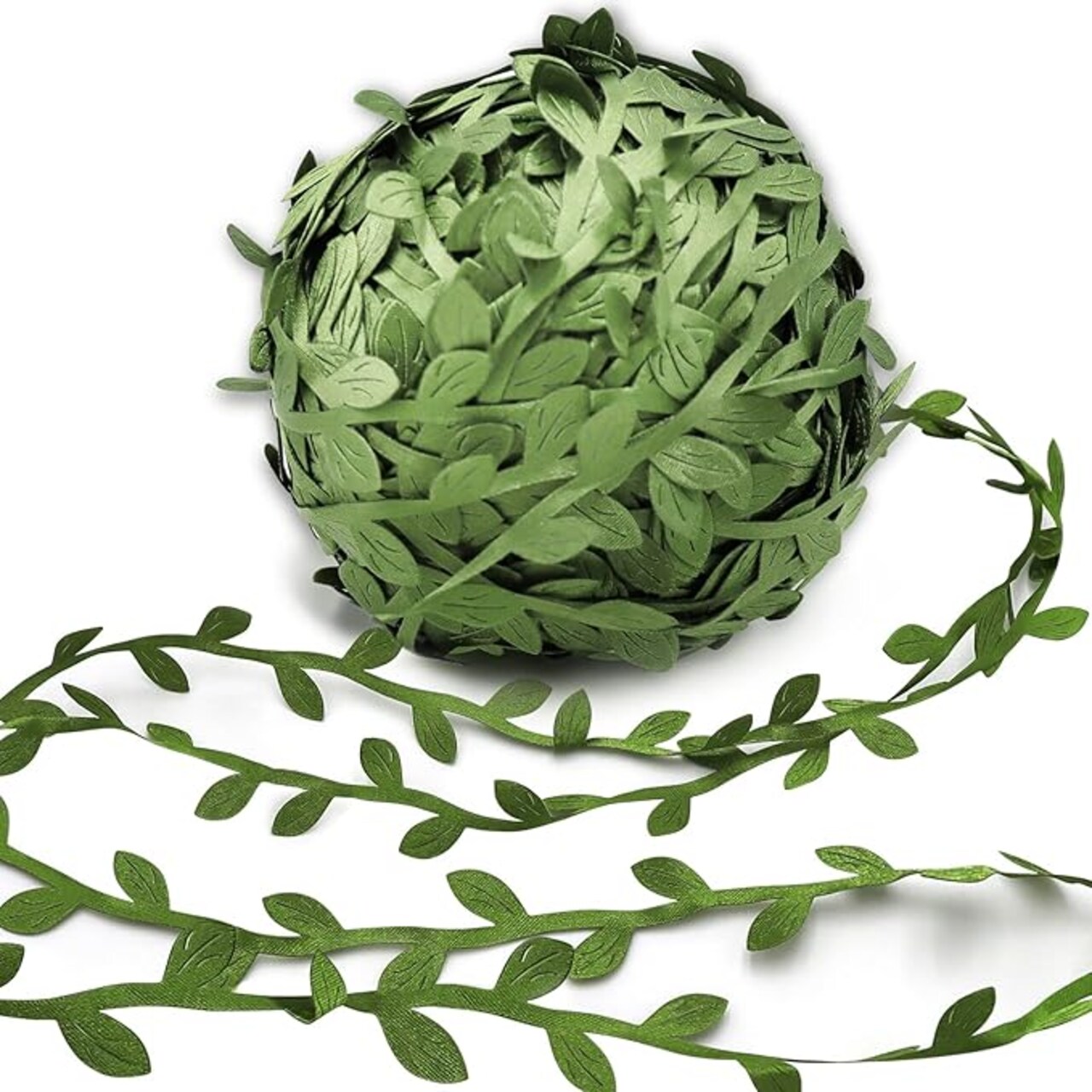 269ft Leaf Ribbon, Baby Shower Decorations Artificial Vines Leaf String Trim Ribbon for Decorative Jungle Plant Green Home Wedding Party Balloon Garland DIY Craft